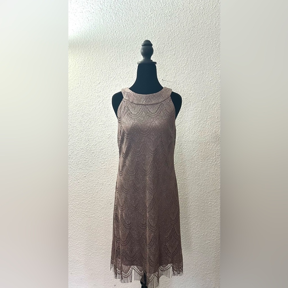 Dressbarn Collection Brown Tan Dress